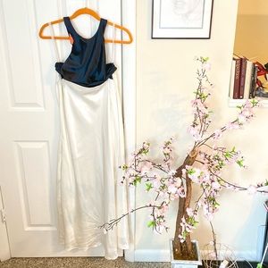 Satin Cutout Prom Gown // Size S